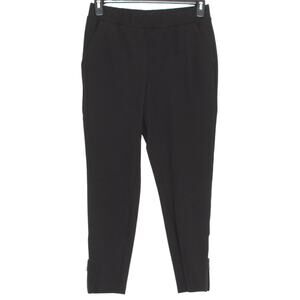 Universal Standard Dress Pants Pull On Ankle Zip Minimalist Black Size XS 10-12